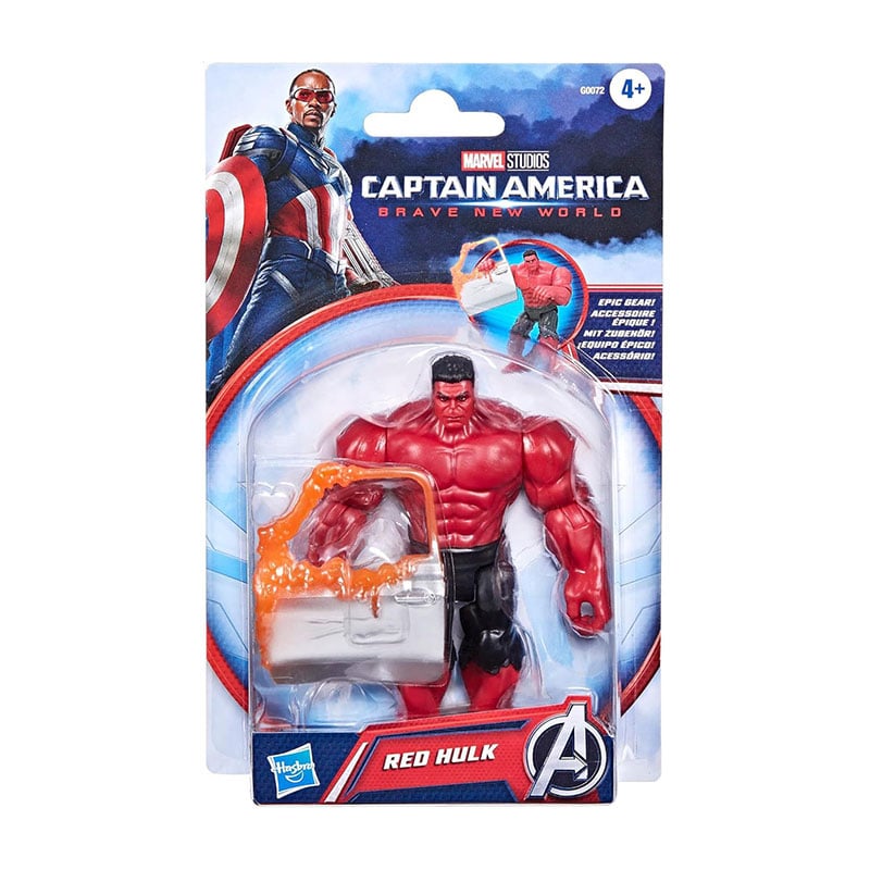 Ігрова фігурка Marvel Toys Epic Hero Series Captain America Brave New World Червоний Халк, від 4 років, 10 см (G0072)